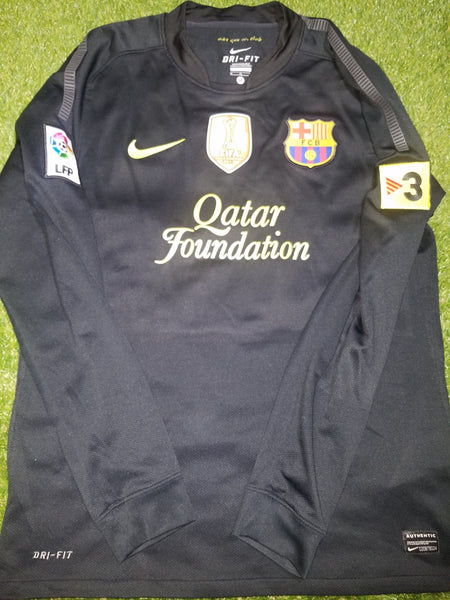 Messi Barcelona 2011 2012 Black Long Sleeve Jersey Shirt Camiseta Trikot M SKU# 419881-010 foreversoccerjerseys