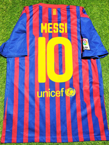 Messi Barcelona 2011 2012 Black Long Sleeve Jersey Shirt Camiseta Trikot M  SKU# 419881-010