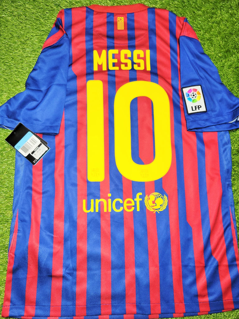 Messi Barcelona 2011 2012 Home Soccer Jersey Shirt BNWT M SKU# 419877-486 Nike