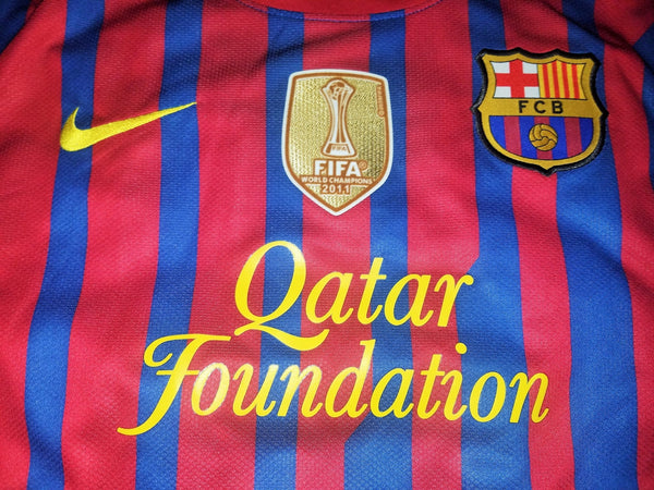 Messi Barcelona 2011 2012 Long Sleeve Jersey Shirt Camiseta Maglia M SKU# 419878-486 foreversoccerjerseys