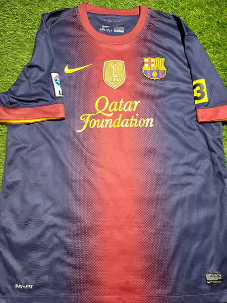 Messi Barcelona 2012 2013 Home Jersey Shirt L SKU# 478323-410 Nike