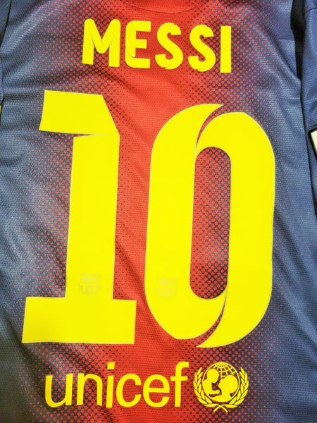 Messi Barcelona 2012 2013 Home Jersey Shirt L SKU# 478323-410 Nike