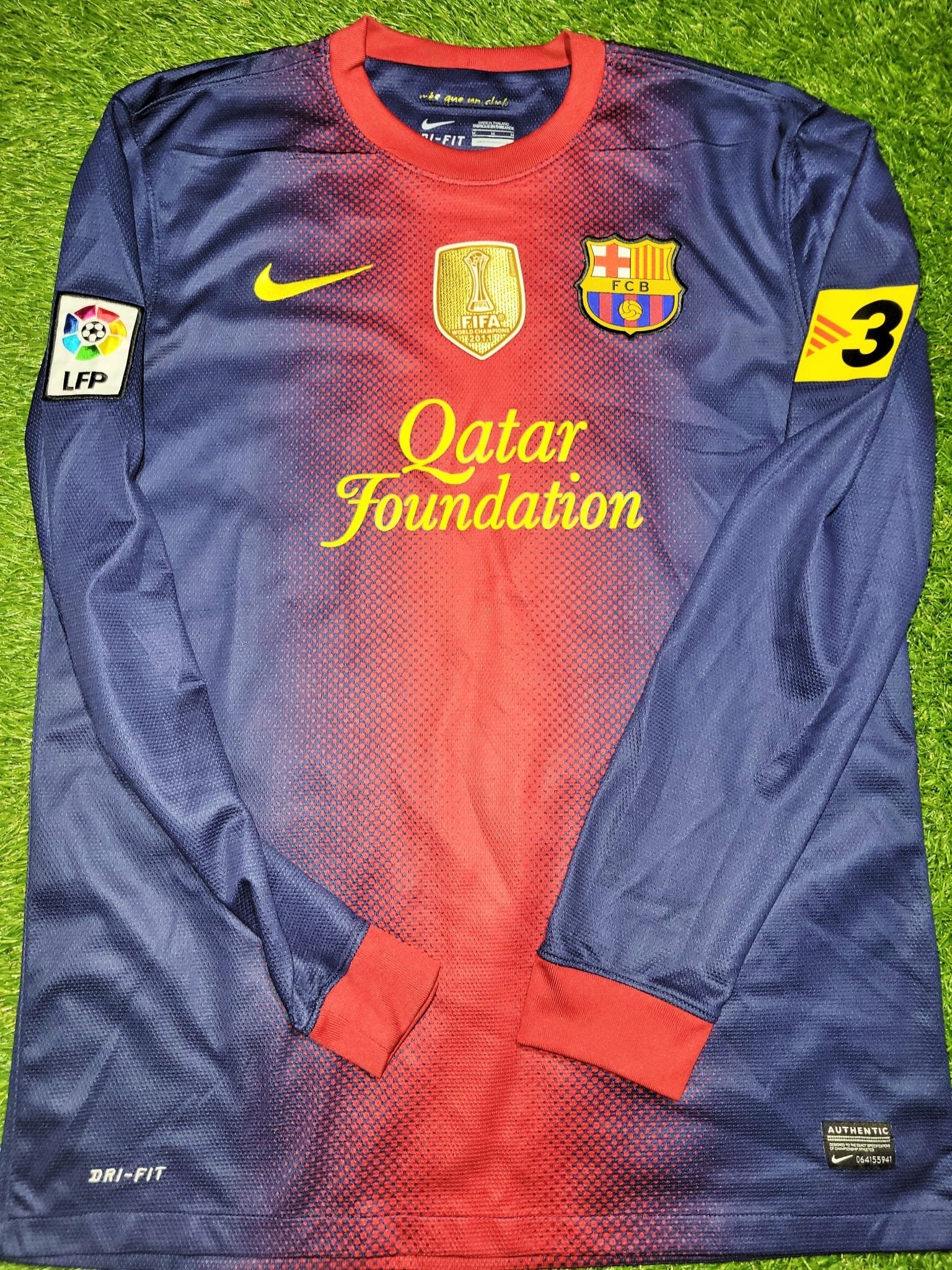 Messi Barcelona 2012 2013 Home Long Sleeve Jersey Shirt M SKU# 478324-410 Nike