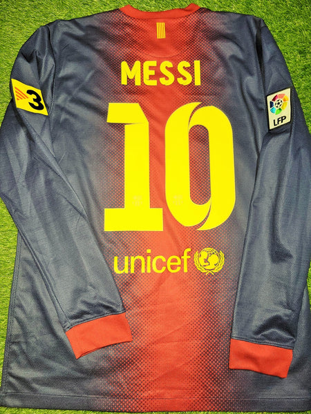 Messi Barcelona 2012 2013 Home Long Sleeve Jersey Shirt M SKU# 478324-410 Nike