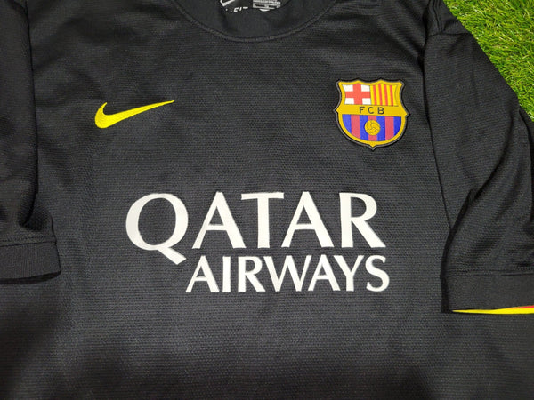 Messi Barcelona 2013 2014 Black Third Soccer Jersey Shirt Camiseta XL SKU# 532824-013 Nike