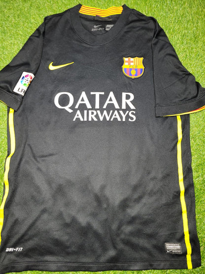 Messi Barcelona 2013 2014 Black Third Soccer Jersey Shirt M SKU# 532824-013 Nike