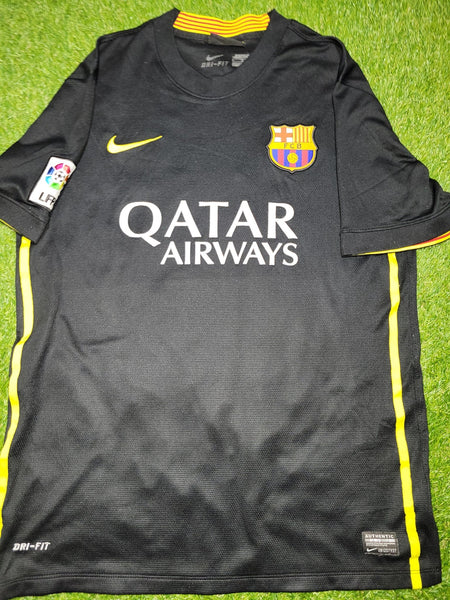 Messi Barcelona 2013 2014 Black Third Soccer Jersey Shirt M SKU# 532824-013 Nike