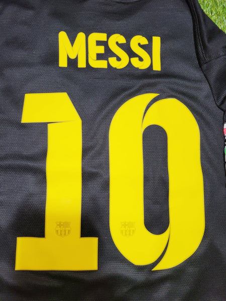 Messi Barcelona 2013 2014 Black Third Soccer Jersey Shirt M SKU# 532824-013 Nike