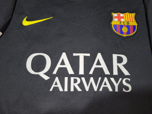 Messi Barcelona 2013 2014 Black Third Soccer Jersey Shirt M SKU# 532824-013 Nike