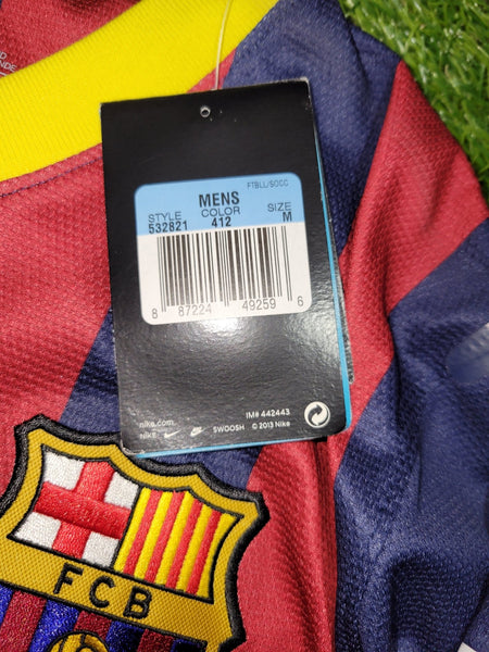 Messi Barcelona 2013 2014 PLAYER ISSUE CHINESE NEW YEAR Soccer Jersey Shirt BNWT M Nike