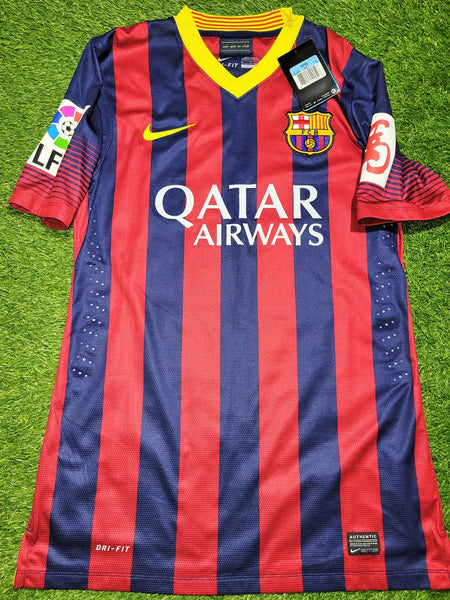 Messi Barcelona 2013 2014 PLAYER ISSUE CHINESE NEW YEAR Soccer Jersey Shirt BNWT M Nike