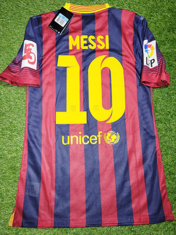 Messi Barcelona 2013 2014 PLAYER ISSUE CHINESE NEW YEAR Soccer Jersey Shirt BNWT M Nike