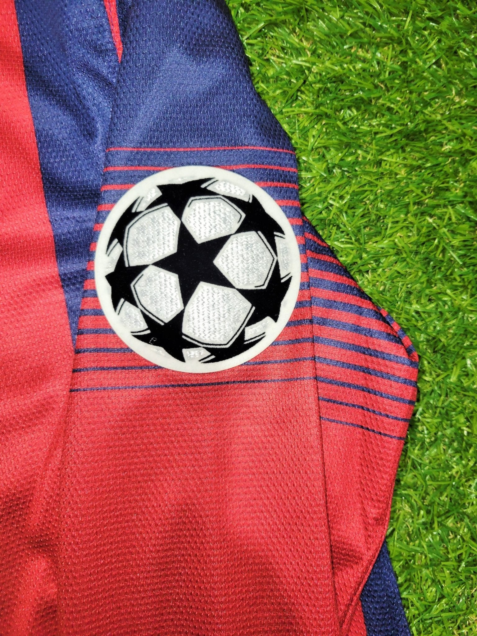 Messi Barcelona 2013 2014 UEFA Home Long Sleeve Soccer Jersey Shirt BNWT L SKU# 547926-413 Nike