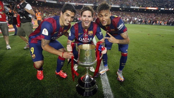 Messi Barcelona 2014 2015 COPA DEL REY FINAL TREBLE SEASON Jersey Shirt Camiseta L SKU# 610594-422 foreversoccerjerseys
