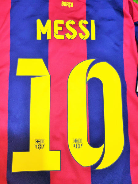 Messi Barcelona 2014 2015 TREBLE SEASON Home Jersey Shirt Camiseta M SKU# 618737-422 Nike