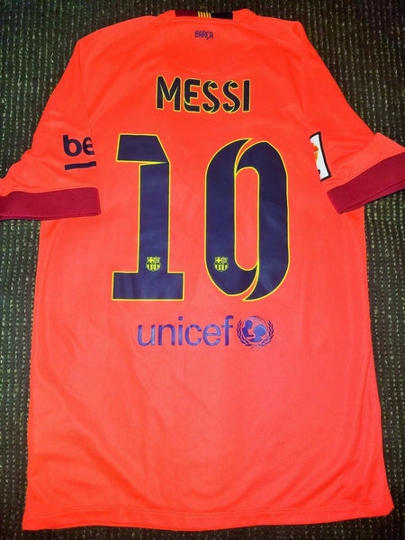 Messi Barcelona 2014 2015 TREBLE SEASON Jersey Shirt Camiseta M - foreversoccerjerseys