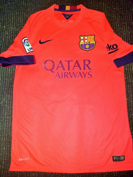 Messi Barcelona 2014 2015 TREBLE SEASON Jersey Shirt Camiseta M - foreversoccerjerseys