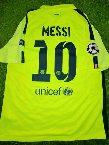 Messi Barcelona 2014 2015 TREBLE SEASON UEFA Jersey Shirt Camiseta L SKU# 631192-711 foreversoccerjerseys