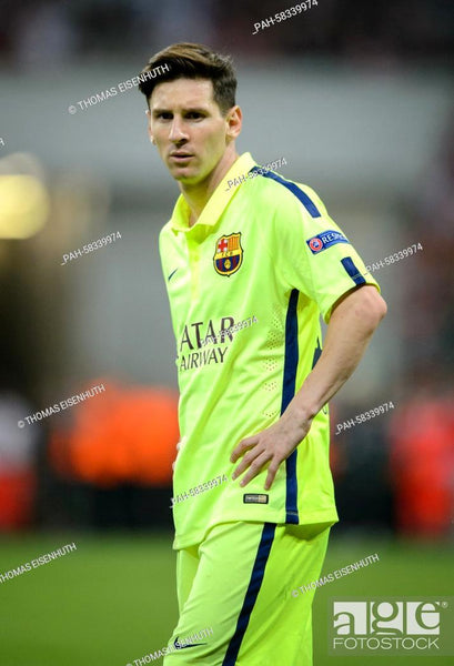 Messi Barcelona 2014 2015 TREBLE SEASON UEFA Jersey Shirt Camiseta L SKU# 631192-711 foreversoccerjerseys