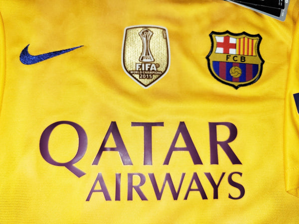 Messi Barcelona 2015 2016 PLAYER ISSUE SENYERA Away Jersey Shirt Camiseta BNWT XL SKU# 739659-740 Nike