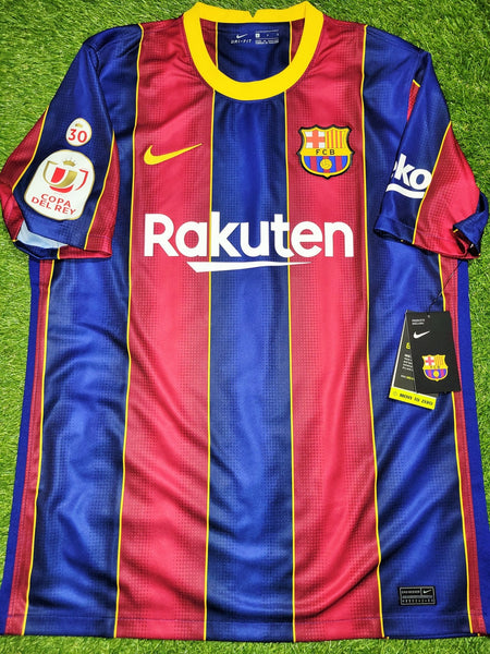 Messi Barcelona 2020 2021 COPA DEL REY LAST SEASON Home Soccer Jersey Shirt BNWT L SKU# CD4232-456 Nike