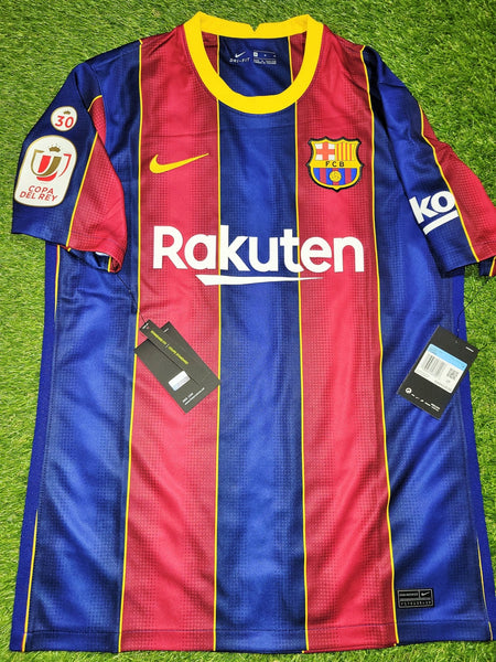 Messi Barcelona 2020 2021 COPA DEL REY LAST SEASON Home Soccer Jersey Shirt BNWT M SKU# CD4232-456 Nike