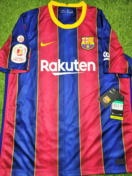 Messi Barcelona 2020 2021 COPA DEL REY LAST SEASON Home Soccer Jersey Shirt BNWT XL SKU# CD4232-456 Nike