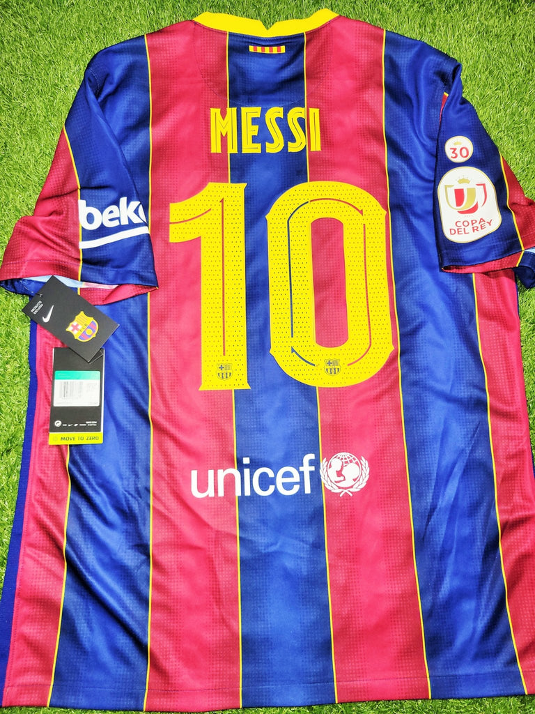 Messi Barcelona 2020 2021 COPA DEL REY LAST SEASON Home Soccer Jersey Messi Barcelona 2020 2021 COPA DEL REY LAST SEASON Home Soccer Jersey