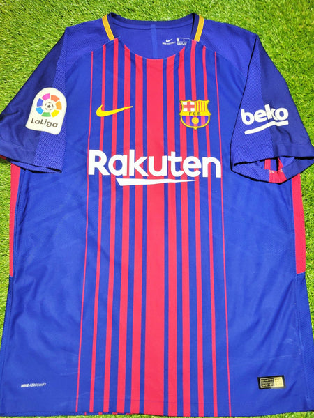 Messi Barcelona Aeroswift 2017 2018 Home PLAYER ISSUE Jersey Shirt XL SKU# 847190-457 Nike