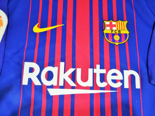 Messi Barcelona Aeroswift 2017 2018 Home PLAYER ISSUE Jersey Shirt XL SKU# 847190-457 Nike