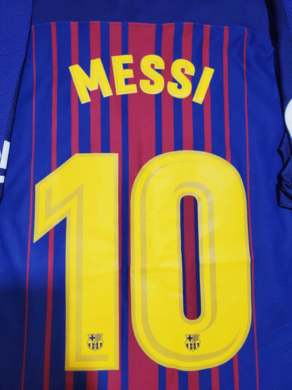 Messi Barcelona Aeroswift 2017 2018 Home PLAYER ISSUE Jersey Shirt XL SKU# 847190-457 Nike