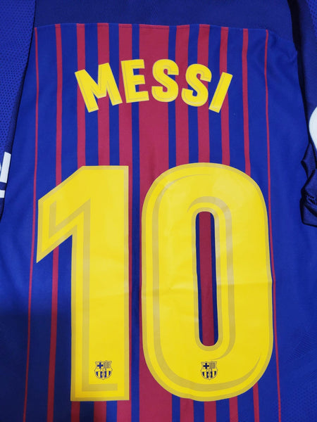 Messi Barcelona Aeroswift 2017 2018 Home PLAYER ISSUE Jersey Shirt XL SKU# 847190-457 Nike