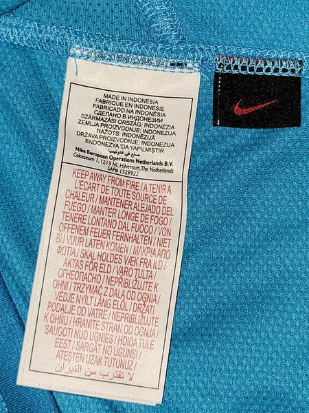 Messi Barcelona Anniversary 2007 2008 Blue Away Soccer Jersey Shirt M SKU# 237743-414 Nike