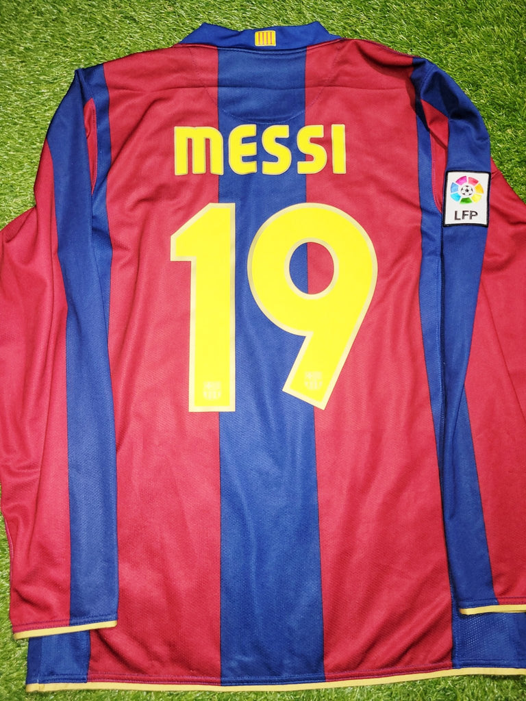 Messi Barcelona Anniversary 2007 2008 Soccer Jersey Shirt M SKU# 244793-655 Nike