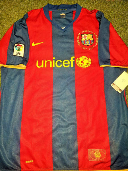 Messi Barcelona Anniversary Jersey 2007 2008 Shirt Camiseta Maglia BNWT XL SKU# 237741-655 foreversoccerjerseys