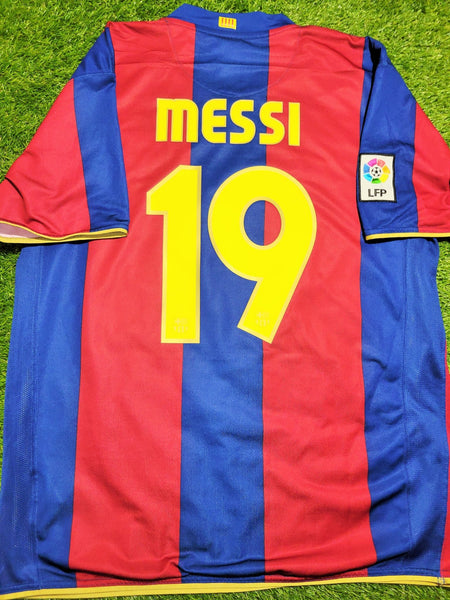 Messi Barcelona Anniversary Jersey 2007 2008 Shirt Camiseta Maglia XL SKU# 237741-655 Nike