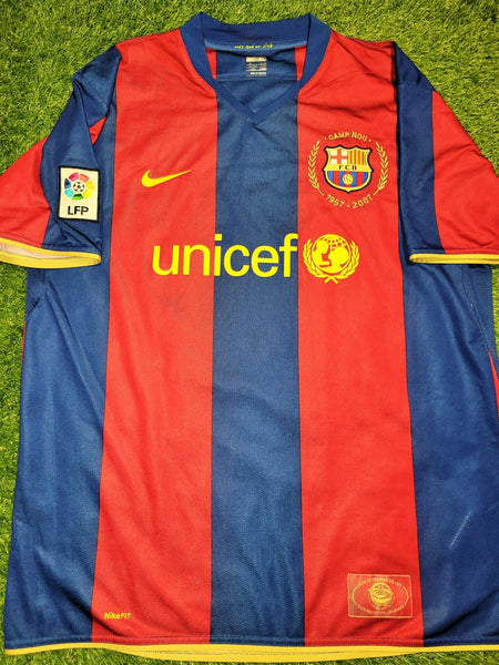 Messi Barcelona Anniversary Jersey 2007 2008 Shirt Camiseta Maglia XL SKU# 237741-655 Nike