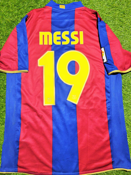 Messi Barcelona Anniversary Nike 2007 2008 Jersey Shirt Camiseta Maglia M SKU# 237741-655 Nike