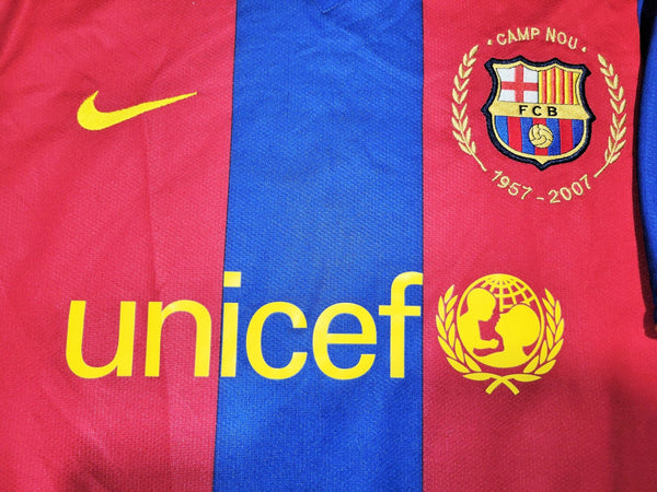 Messi Barcelona Anniversary Nike 2007 2008 Jersey Shirt Camiseta Maglia M SKU# 237741-655 Nike