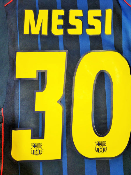 Messi Barcelona DEBUT SEASON 2004 2005 Away Soccer Jersey Shirt L SKU# 118862 Nike