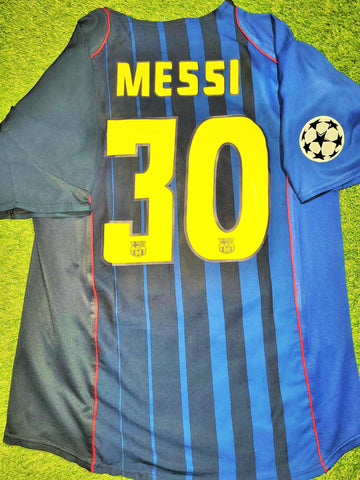 Messi Barcelona DEBUT SEASON 2004 2005 Away Soccer Jersey Shirt L SKU# 118862 Nike