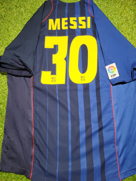 Messi Barcelona DEBUT SEASON 2004 2005 Away Soccer Jersey Shirt XL Nike