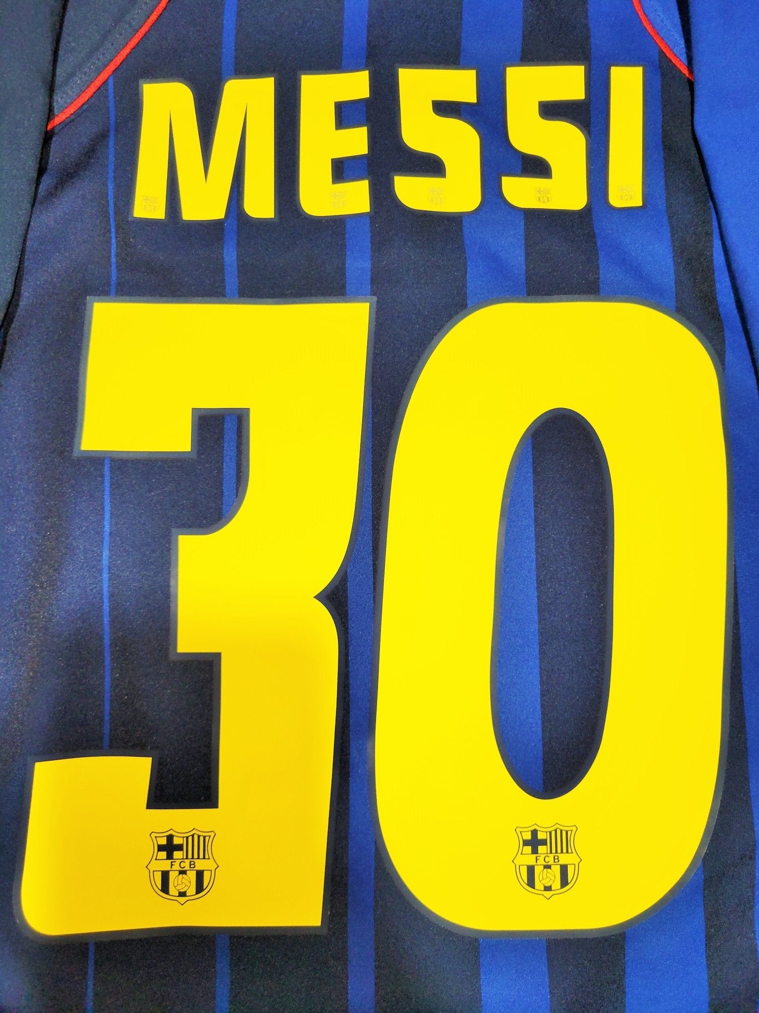 Messi Barcelona DEBUT SEASON 2004 2005 Away Soccer Jersey Shirt XL Nike