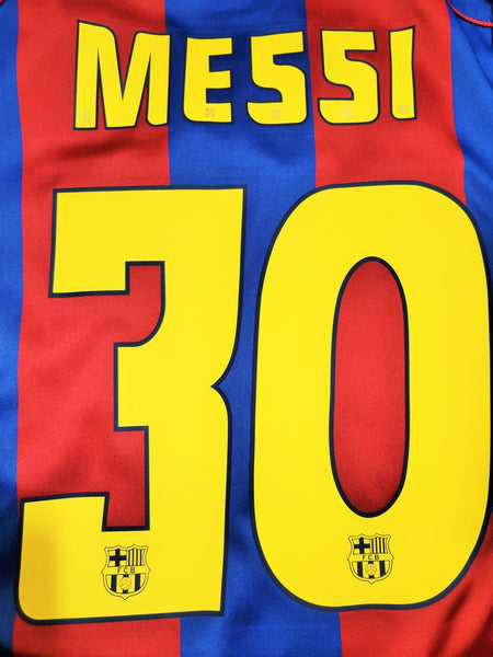 Messi Barcelona DEBUT SEASON 2004 2005 Home Soccer Jersey Shirt M SKU# 118861 Nike