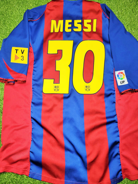 Messi Barcelona DEBUT SEASON 2004 2005 Home Soccer Jersey Shirt XL SKU# 118861 Nike