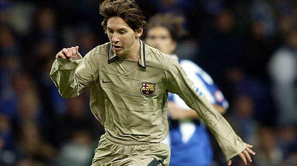 Messi Barcelona DEBUT SEASON 2004 2005 Jersey Shirt Camiseta Maglia L SKU# 112587 foreversoccerjerseys