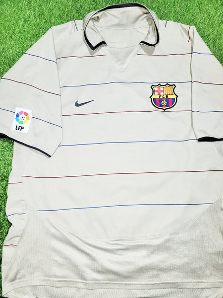 Messi Barcelona DEBUT SEASON 2004 2005 Third Soccer Jersey Shirt L SKU# 112587 Nike