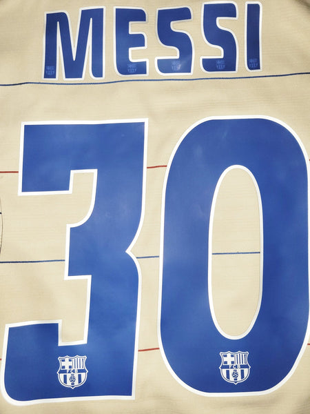 Messi Barcelona DEBUT SEASON 2004 2005 Third Soccer Jersey Shirt L SKU# 112587 Nike