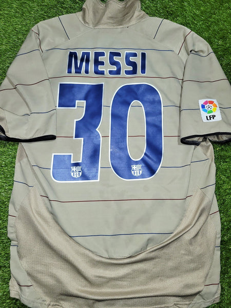 Messi Barcelona DEBUT SEASON 2004 2005 Third Soccer Jersey Shirt M SKU# 112587 Nike