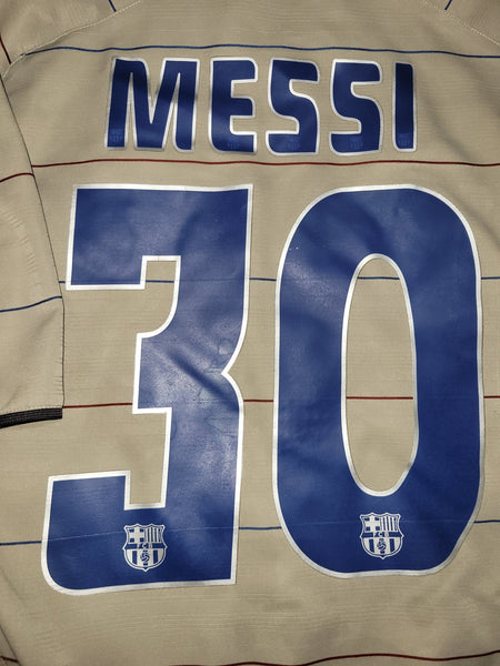 Messi Barcelona DEBUT SEASON 2004 2005 Third Soccer Jersey Shirt M SKU# 112587 Nike